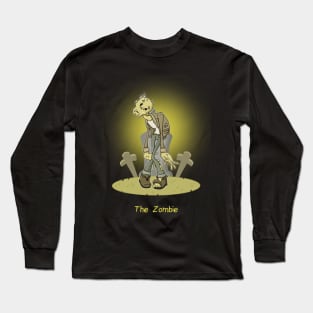 The Zombie (Cartoon Horror) Long Sleeve T-Shirt